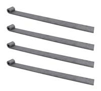 Trailer Tailgate Strap Hinge Self Colour 12.5mm Pin Weld On 460mm Long 4pc