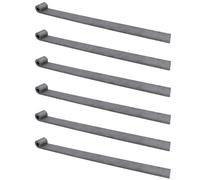 Trailer Tailgate Strap Hinge Self Colour 12.5mm Pin Weld On 460mm Long 6pc