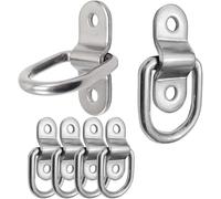 Trailer Tie Down Bolt-On D Rings，Tie Down D Ring 8pcs D-Ring Tie Down Surface Mount Rivet Clip Trailer Truck Truck Rope Fastener for Accessories