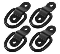 Trailer Tie Down Bolt-On D Rings，Tie Down D Ring 8pcs Pull-tab Buckle Heavy Duty Hook Small Trailers Iron Metal Anchors Lashing for Accessories