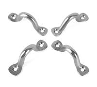 Trailer Tie Loop, for Horse Trailer Ties Loop 1.5in, Replace Trailer Tie Loop, Stainless Steel Bolt On Lashing Rope Tie Down Ring Horse (4 Pack)