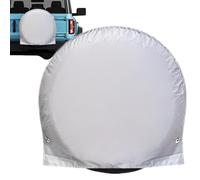 Trailer Tire Covers UV Resistant Spare Tire Covers for Trailers | Automotive Wheel Protector 210D Silver-Coated Oxford Fits 27-29in Car Truck SUVs RV Trailer Tires
