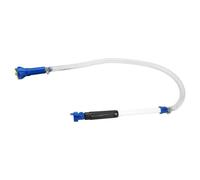 Trailer Toilet Washdown Tool PVC Tube Rinse Head Control Handle Threaded Fitting Assembly for Holding Unit Cleanup During Routine Motorhome Service Motorhome Toilet Rinser Trailer Washdown Wand Hose