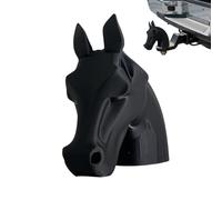 Trailer Tow Hitch Cover - 6.9x14x13cm Horse Head Vehicle Decorative Cap | 3D Fun Trailer Receiver Dust Cover, Rustproof Car Ornament For Sedans Trucks Road Trips Camping Holidays