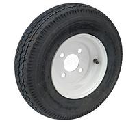 Trailer Tyre & Pressed Steel Rim 400 x 8" - 4" PCD