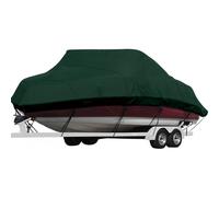 Trailerable Boat Cover - Fits All Fish & Ski Boats, Including I/O & O/B Up to 18.5ft, Wide Bass & Tournament Ski Boats, LX 94" Beam Width, Navy Blue
