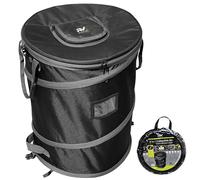 Trailersphere 2-in1 Collapsible Bin Trash & Recycle/Utility, Gone Camping Collection, Perfect for Camping, Laundry, Storage and Garden, Waterproof and Tear Resistance, Trash and Recycle