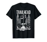 Trailhead Wagging Club Adventure Outdoor Dog Trekkers Hikers T-Shirt