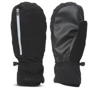TrailHeads Men’s Convertible Zip Mitts | winter running mittens | thermal Mittens for cold weather | men’s mittens for outdoor sports - black (medium/large)