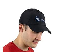TrailHeads Men’s Running Hat with UV Protection | Quick Dry Sports Hats for Men | UPF 50 Hats | Summer Hats for Men - Black w/Logo