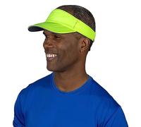 TrailHeads Men’s Sun Visor Hat for Running, Golf and Tennis - Recycled - hi vis