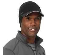 TrailHeads Men's Fleece Winter Baseball Hat for Running & Workout, Black