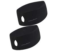 TrailHeads Women’s Ponytail Headband | Moisture Wicking Ear Band | The Power Running Headband - black/black - 2 Pack