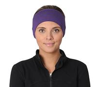 TrailHeads Women’s Ponytail Headband | Moisture Wicking Ear Band | The Power Running Headband - heather purple