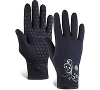 TrailHeads Women’s Running Gloves | Touchscreen Gloves | Power Winter Running Accessories - black (small)