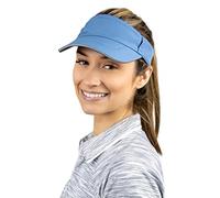 TrailHeads Women’s Sun Visor Hat for Running, Golf and Tennis - Recycled - Dusk Blue