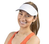 TrailHeads Women's Performance Sun Visor Hat for Running, Golf & Sports | Zero Pressure Brim, Sunglasses Slots, Adjustable Fit, Moisture Wicking, Designed for Aerobic Activities