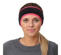 TrailHeads Women's Ponytail Headband - black/bright coral