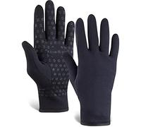 TrailHeads Women's Touchscreen Gloves, Cold Weather Running Gear | 4-Way Stretch Fabric, Silicone Palm Grips, Made From Recycled Materials, Designed for Aerobic Activities