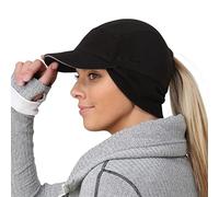 TrailHeads Women's Trailblazer Adventure Ponytail Cap, Black, One Size