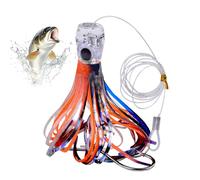 Trailing Lures for Saltwater, Simulation Squid Lure Fish Bar, Fishing Accessories Soft Lure for Father Trout Night Surfcasting Man Pike perch Marigane Kayak Catfish Passionate