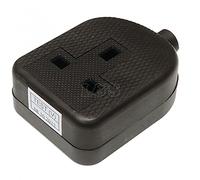 Trailing Socket 1 Gang 13amp (Black)