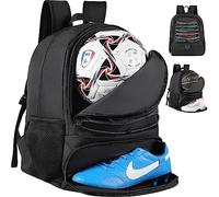 TRAILKICKER Soccer Ball Bag - Sports Backpack for Basketball, Volleyball, Football - Black