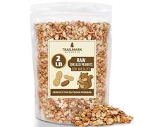 Trailmark Naturals - 2 LB - Raw Shelled Peanuts For Squirrels, Out of Shell Peanuts For Birds and Wildlife- Squirrel Food, Wild Bird Seed - Grown in The USA