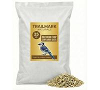 TRAILMARK Naturals - Medium Sunflower Chips, 25 Pounds, Shell Seeds for Birds, Premium Wildlife Food & Birds - USA Grown - Non-GMO, Seed