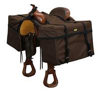 TrailMax Saddle Bag - Western Horse Riding, 24" x 16.5" x 11.5", Brown