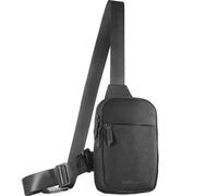 Trailoom Mini Sling Bag Crossbody Fanny Pack Men & Women - Switchable Strap, RFID Blocking, Water-Repellent, Hidden Pocket, Black, Regular, Sling Bag