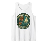 Trails and Sails Shirt Clinton State Park Hiking Boating Tank Top