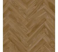 Trails Brown 2.5mm Vinyl Flooring Herringbone Wood Effect Plank For Domestic & Light Office Use-6M(19'8") X 2M(6'6")-12M²