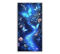 Trails Diamond Painting Butterfly Diamond Art Kits Adults, 5D DIY Large Full Drill Rhinestone Crystal Gem Art Cross Stitch Kits for Adults for Beginner Home Wall Decor, Gifts for Women 80x160cm P1-567
