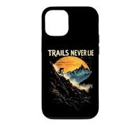 TRAILS NEVER LIE Mountain Biker Sunset Scene Case for iPhone 12/12 Pro