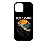 TRAILS NEVER LIE Mountain Biker Sunset Scene Case for iPhone 12 mini