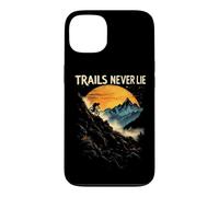TRAILS NEVER LIE Mountain Biker Sunset Scene Case for iPhone 13