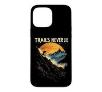 TRAILS NEVER LIE Mountain Biker Sunset Scene Case for iPhone 13 Pro Max