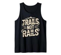 Trails Not Rails Mountain Bike Tank Top