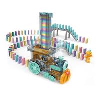 Train - ABS 27.5x16.5x7cm | Small Automatic Electric Machine With Lights Sound | Creative STEM Preschool Toy Fun Kindergarten Learning Train Set For Kids Over 3 Years Old