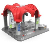 Train Accessories Modern Station for Kids, Train Tunnel for Wooden Railway System, Multifunction Toy Trains Set for Motorized Cars Compatible with Thomas & Friends, Brio, Chuggington