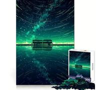 Train Across The Emerald Sky 1000 Piece Jigsaws for Adults Puzzle Cognitive Workout Mind Soothing Fun No Rough Edges Best Gift (38x52cm)