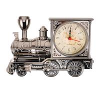 Train Alarm Clock - Desktop Locomotive Model Clock - Retro Style Alarm Desk Bedroom Train Shape Wake- Up Present for Mad Family and Friends