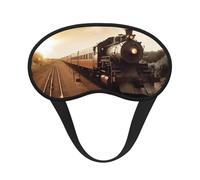 Train and Railway Sleep Mask for Side Sleeper, Light Blocking Night Masks for Sleeping Eye Mask for Women Men Eye Cover Soft Comfortable Eye Shade for Travel, Nap