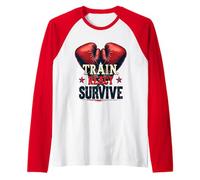 Train and Survive Raglan Baseball Tee