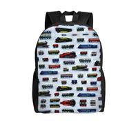 Train Cars Backpack For College High School,15.6-Inch Laptop,Bags Daypack,Oxford Cloth Bag For Work, Business, Travel, Sports
