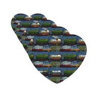 train Cars Car Air Freshener Cards for Women Men 4 Pack Cute Car Accessories Long Lasting Scent Car Diffuser Hanging Auto Aromatherapy Tablets Car Fresheners Gifts