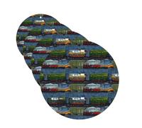 train Cars Car Air Freshener Cards for Women Men 4 Pack Cute Car Accessories Long Lasting Scent Car Diffuser Hanging Auto Aromatherapy Tablets Car Fresheners Gifts