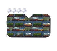 Train Cars Car Windshield Sun Shade Foldable Car Front Window Sunshade for Sun, Heat and UV Rays, Auto Sun Blocker Visor Protector for Cars, SUVs Medium