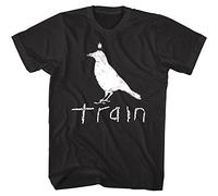 Train Chalkboard Crow Logo Men's T Shirt Save Me San Francisco Rock Band Concert Black